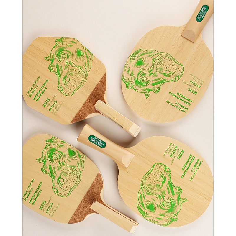 JEELS Green Hippo 1 Ply Ayous  - Table Tennis Paddle recension och pris