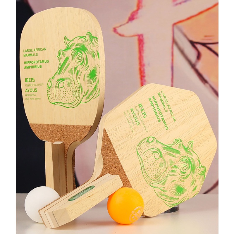 JEELS Green Hippo 1 Ply Ayous  - Table Tennis Paddle recension och pris