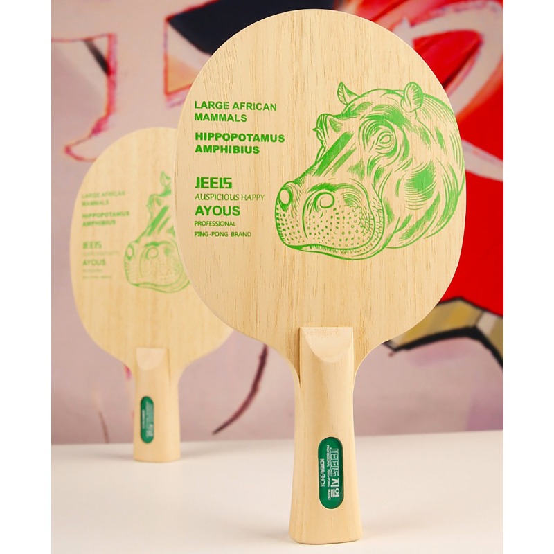 JEELS Green Hippo 1 Ply Ayous  - Table Tennis Paddle recension och pris