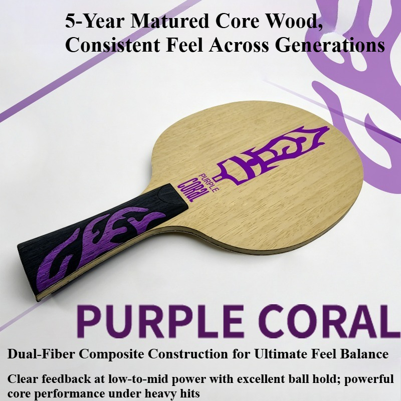 Meteor Purple Coral Table Tenn - Table Tennis Paddle recension och pris